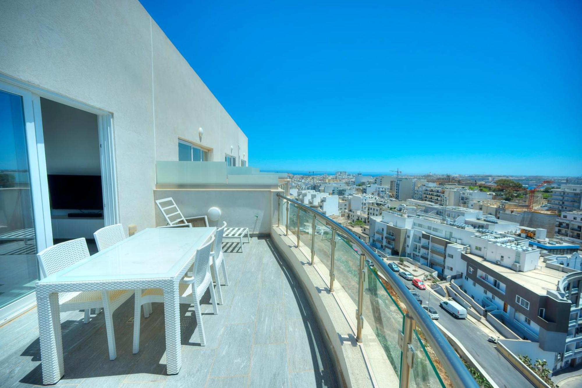 Luxurious Penthouse With 2 Large Terraces Dger1-1 Apartment Saint Julian's Ngoại thất bức ảnh